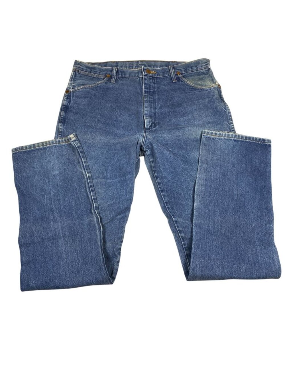 Wrangler Mens Blue Jeans 36x36 Classic Fit 100% Cotton Made Mexico Vintage